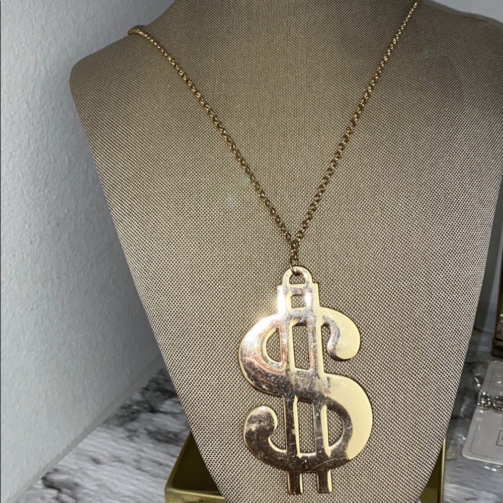 Dollar sign necklace